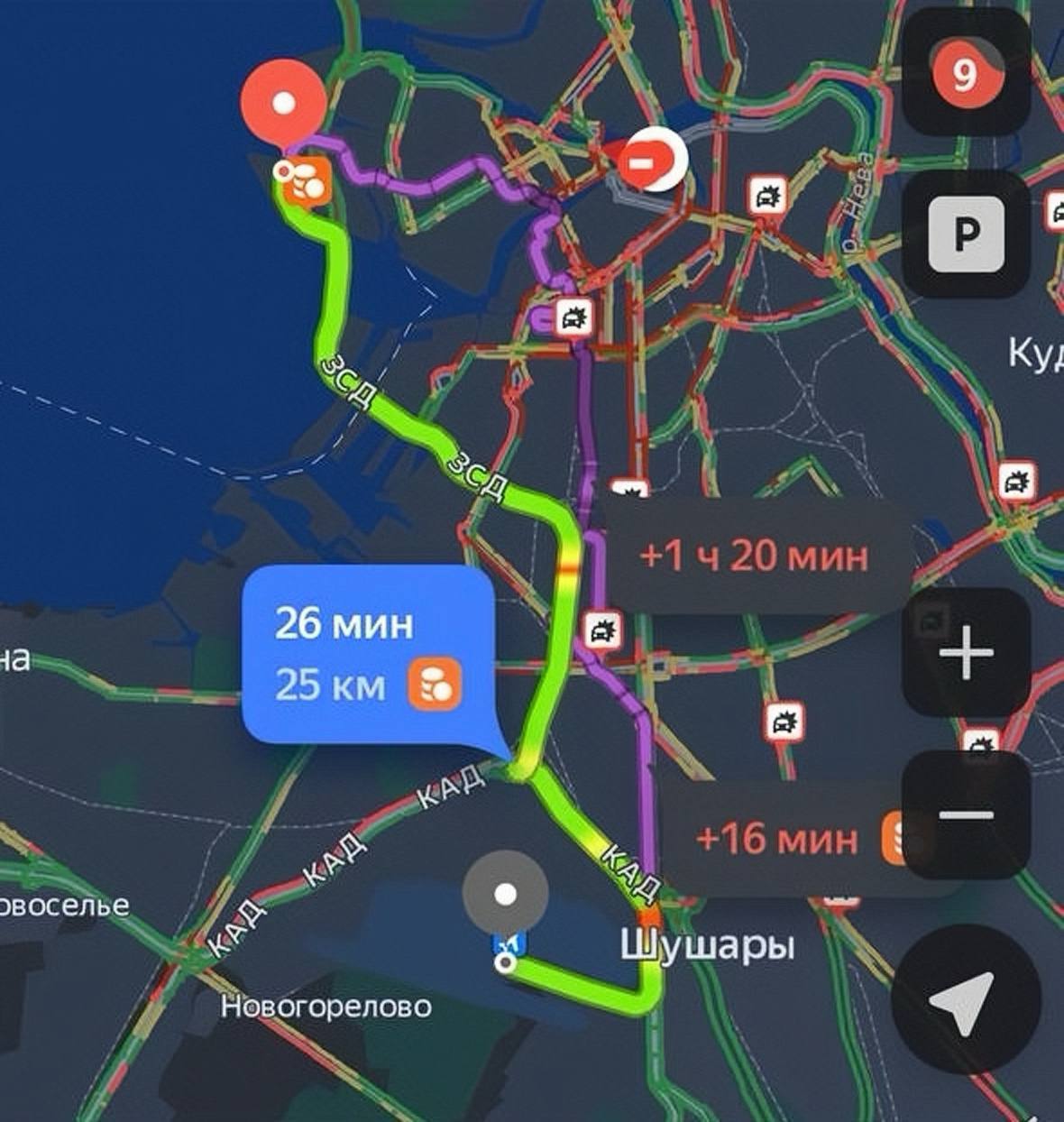 Открытие нового заезда на ЗСД с проспекта Крузенштерна