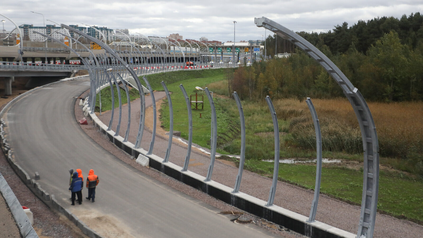 Шкиперская развязка ЗСД: в Петербурге завершили очередной этап строительства